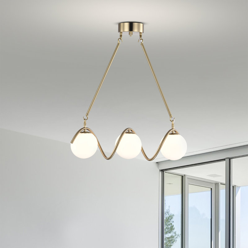 Luminaire suspendu moderne unique à 5 lumières