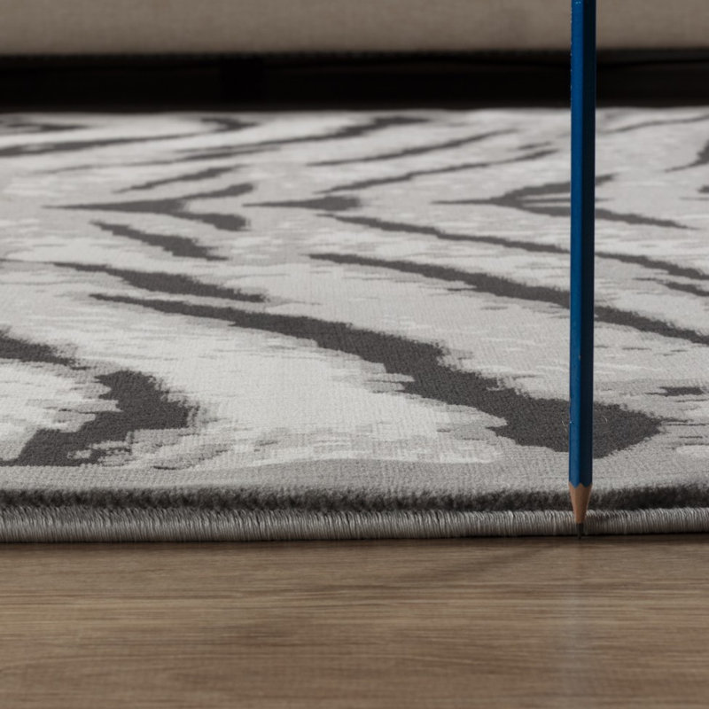 Tapis rustique moderne en polyester résistant aux taches pour les endroits très passants