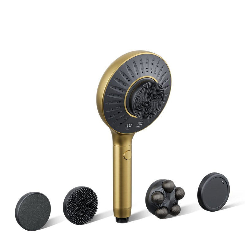 Spaviva Two-Function Handshower With All-In-One Cleansing Device 2.5 GPM, Brushed Brass
