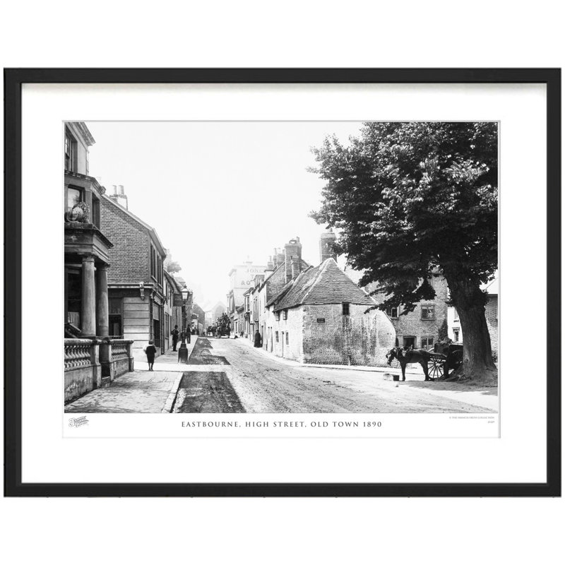 Eastbourne, High Street, Old Town 1890 by Francis Frith - Single Picture Frame Print, 60cm H x 80cm W x 2.3cm D