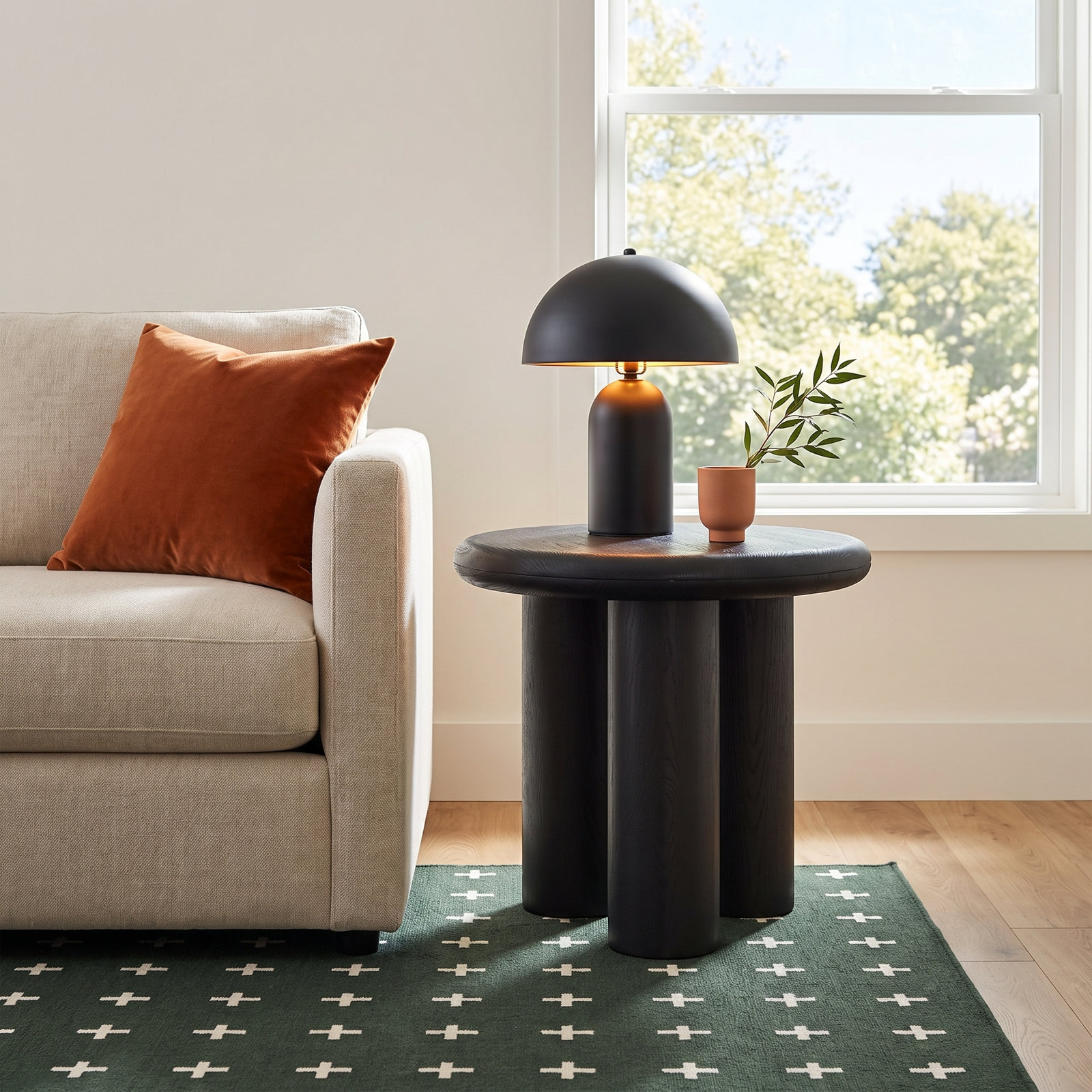 Hadi End Table, Black