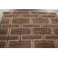 Tapis unique brun / beige noué à la main 4 pi 9 po x 6 pi 3 po New Age
