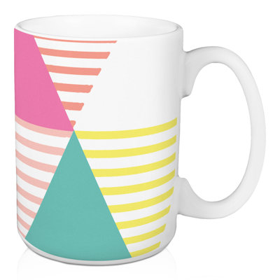 Grande tasse géométrique à café pastel Ingrassia