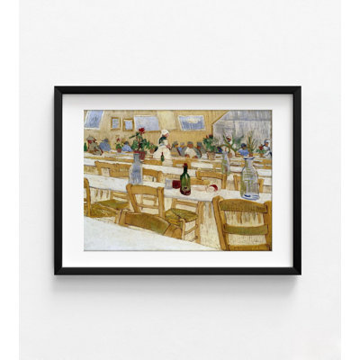 Un intérieur de restaurant par Vincent Van Gogh, décoration murale de cafétéria, impression d'art de restaurant, art mural de salle à manger, impression de paysage de Van Gogh