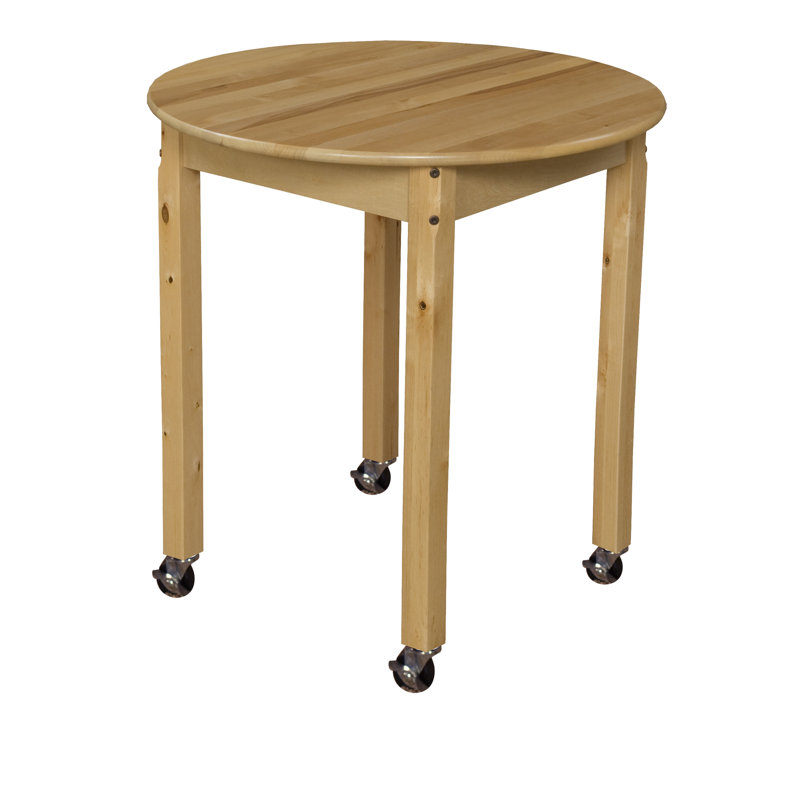 Table d'activité circulaire, H 27 po x L 30 po x l 30 po, Sans roulettes