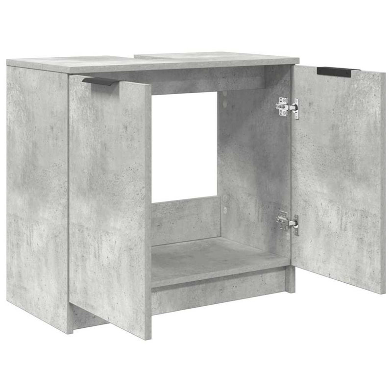Freestanding Under Sink Cabinet, Concrete Grey