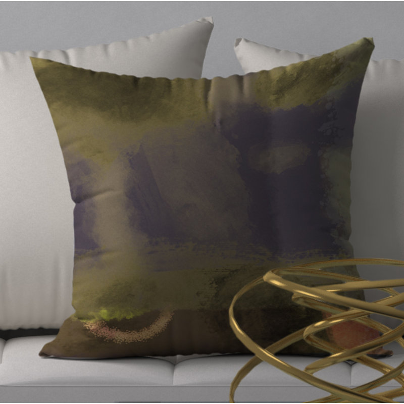 Abstract Reversible Throw Pillow, 24" x 24"