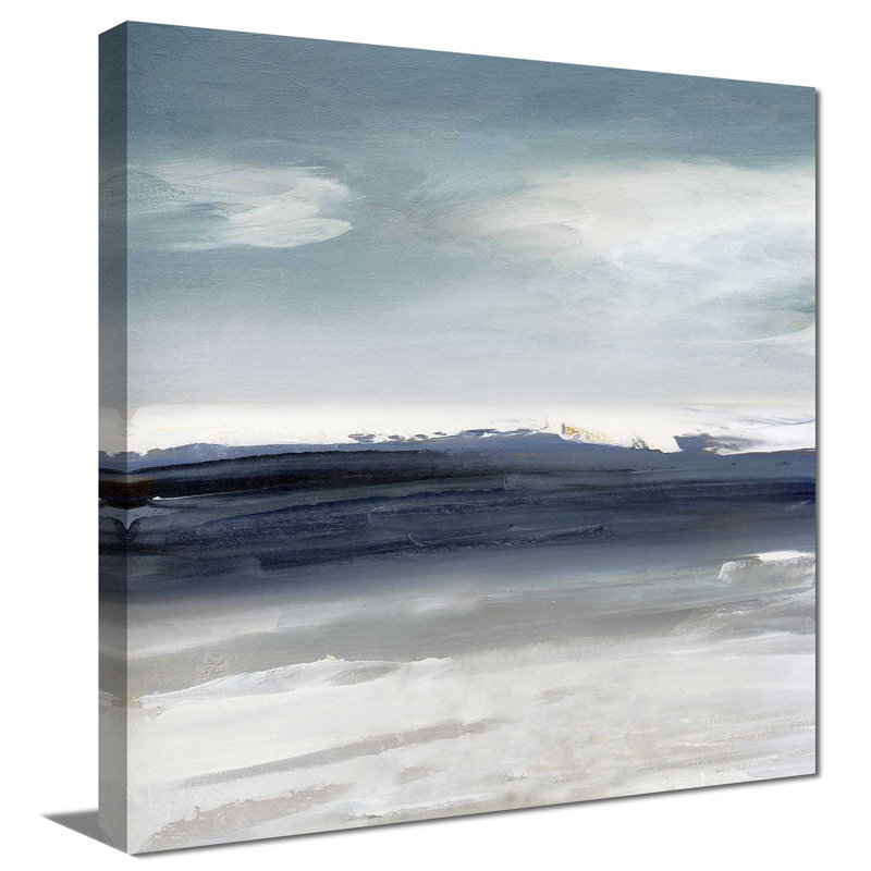 Sandpiper Bay par Sally Swatland - Peinture, L 18 po x H 18 po, Toile tendue