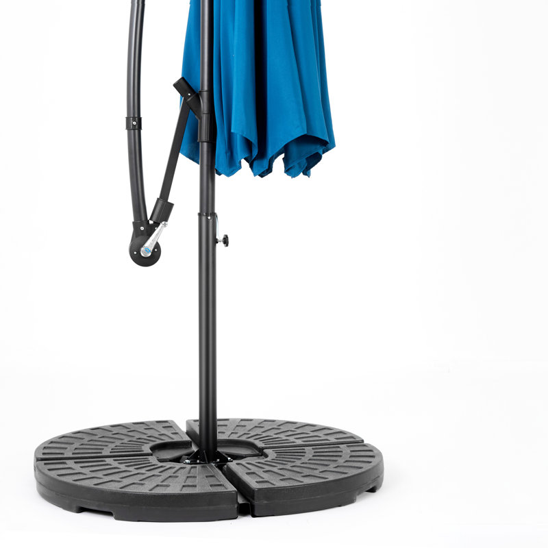 Parasol de marché à DEL 10 pi, Bleu très foncé
