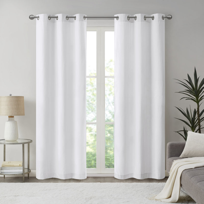 Paire de rideaux obscurcissant Galen, Blanc