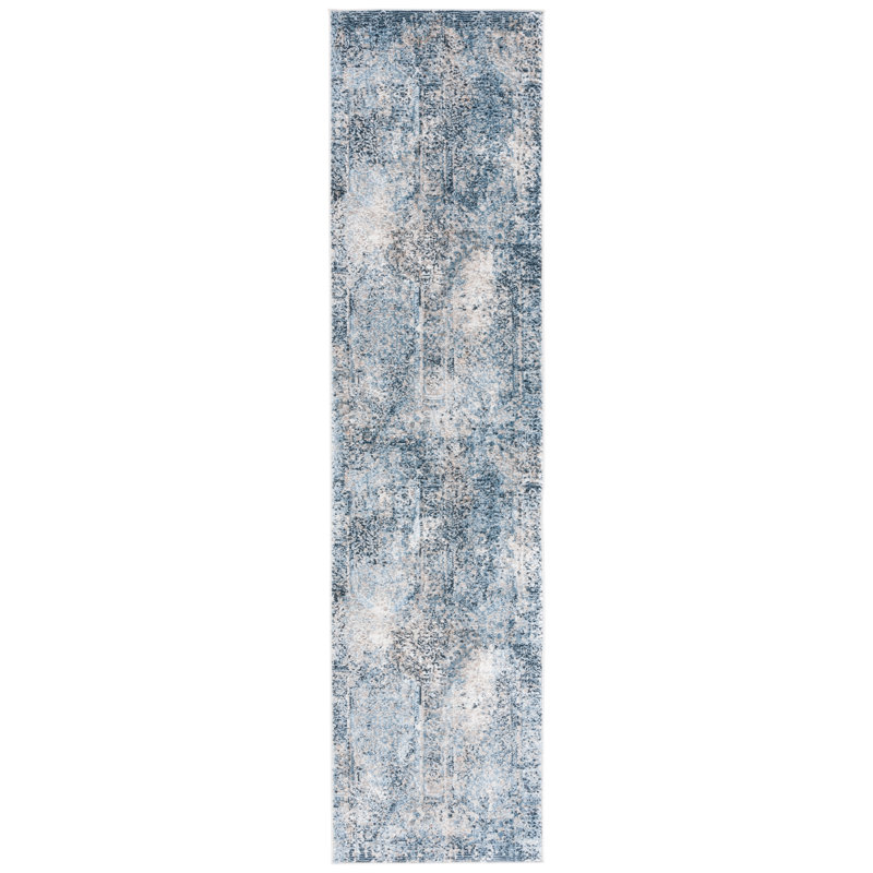 Blouncie Performance Geometric Rug, Runner 2' x 8'