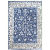 Hand Knotted Wool Area Rug in Dark Gray And Gray