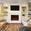 100cm W Built-in Electric Fireplace