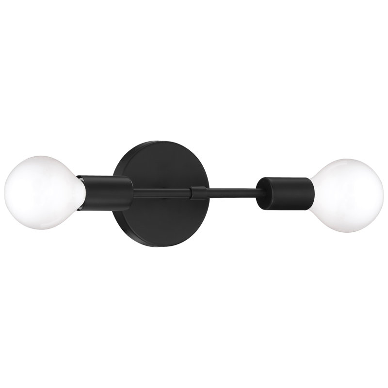 Rathany Flush Mounted Sconce, Matte Black