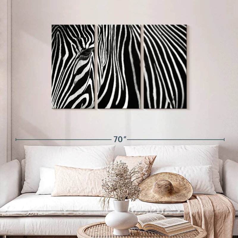 Zebra In Lisbon Zoo, 28" H x 45" W
