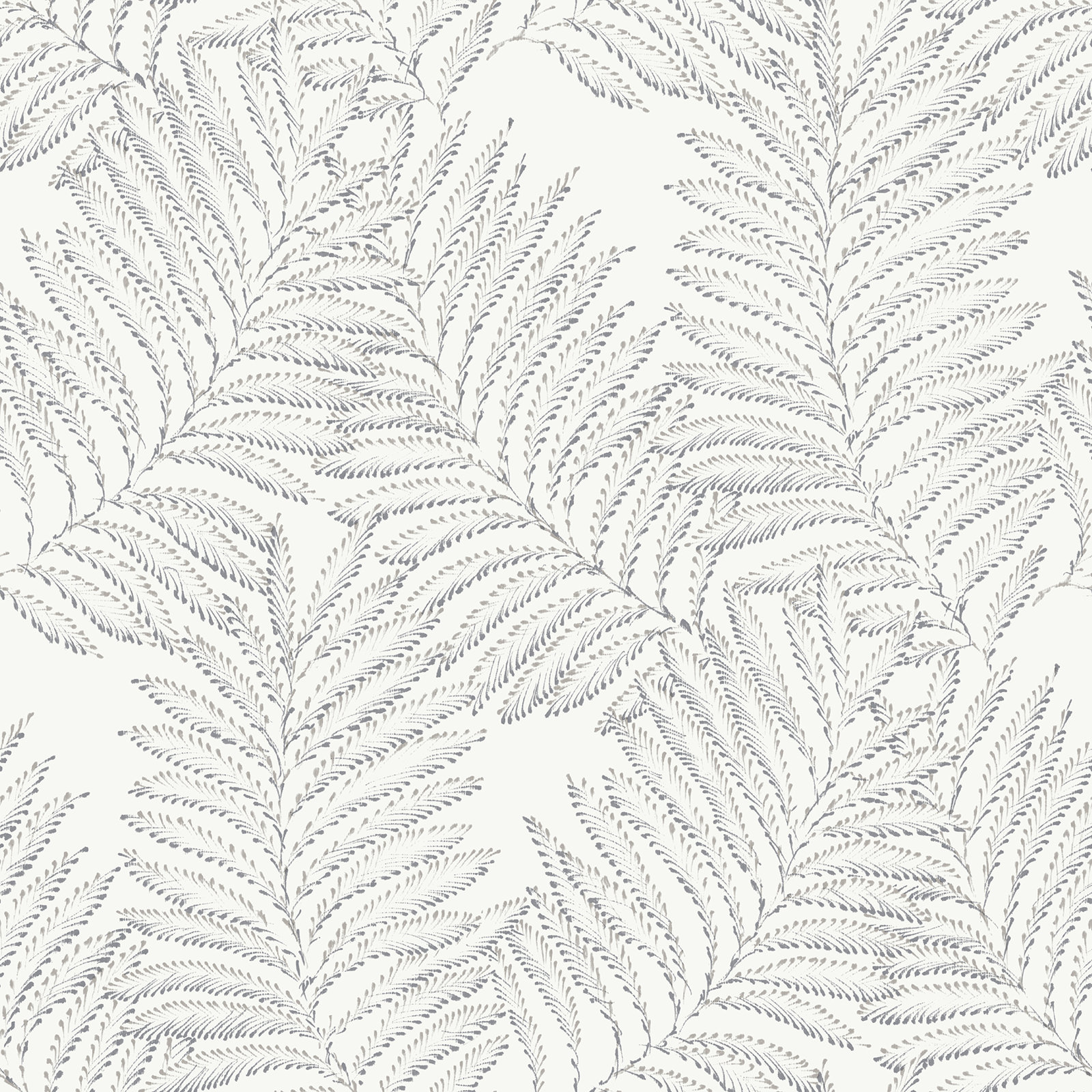 Palmina Modern Floral Wallpaper, Gray