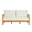 Canapés de patio confortables, ensemble moderne en bois d'acacia pour la maison de patio