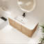 Meuble-lavabo 48 po en résine blanche avec rangement à fermeture en douceur-837213844