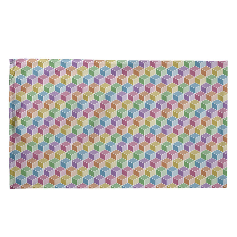 Mcguinness Tea Towel Kitchen Towel, Green/Purple/Blue, Poly Twill