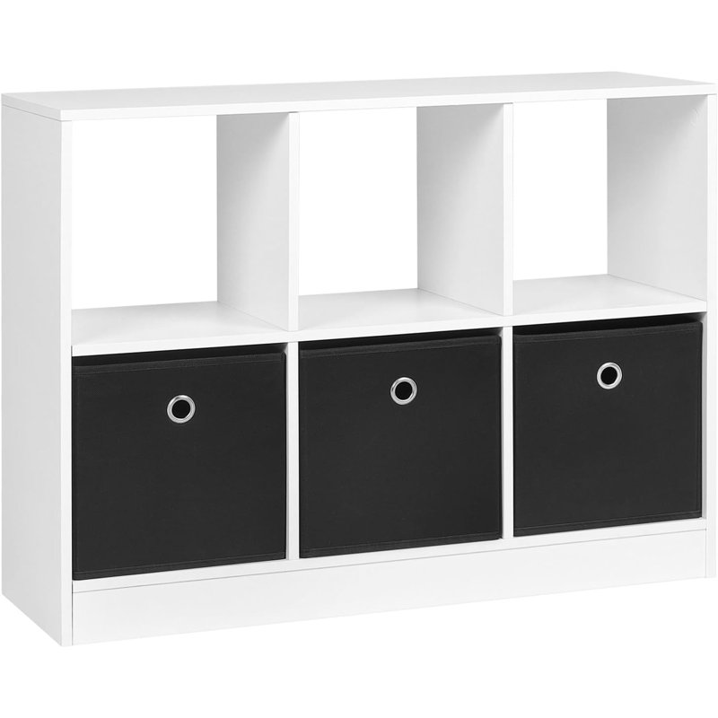 Leschenault 61cm H x 80cm W Standard Bookcase, White