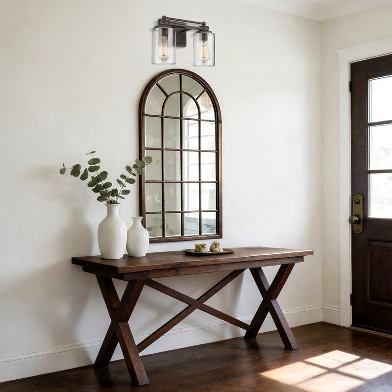 2 - Light Dimmable Vanity Light, Oil Rubbed Bronze