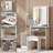 Vinush Vanity Set with Stool and Mirror