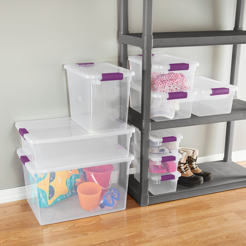 Contenant de rangement avec couvercle transparent Sterilite