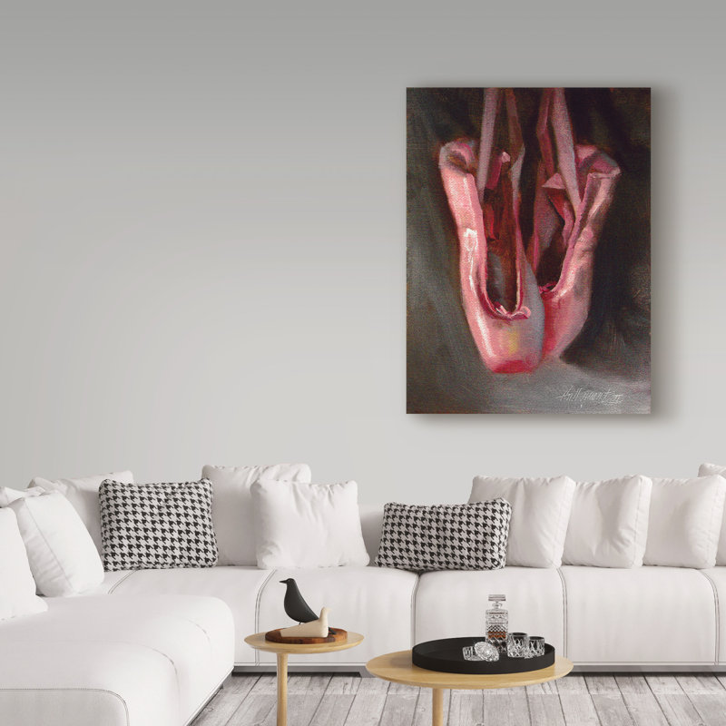 «Ballet Slipper 2» par Galan, reproduction d'art sur toile tendue, H 47 po x l 35 po x P 2 po