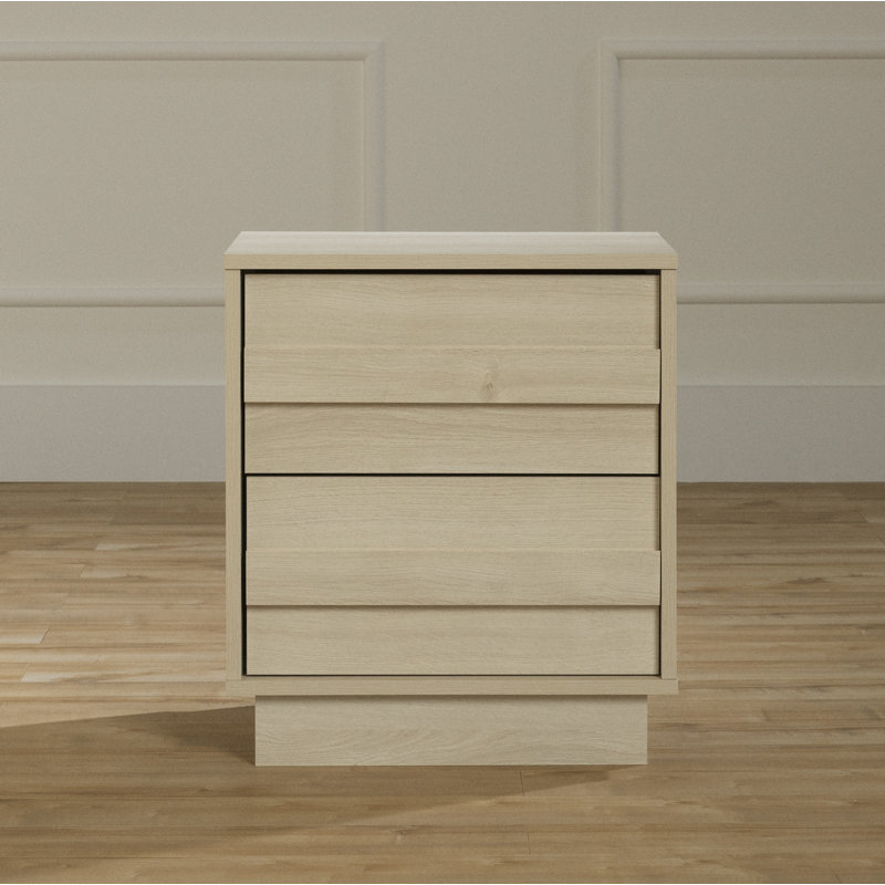 Serrano  2-Drawer Nightstand, Ivory