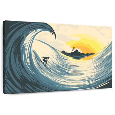 Senne Island Wave And Surfer
