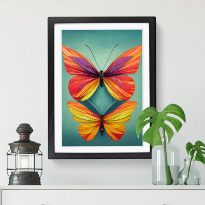 Butterfly Floral - Framed Print