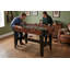 Table de soccer autoportante 48 po avec tiges en acier et porte-gobelets, table de jeu d'intérieur grain de bois