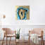Gold And Teal Geode by Antuanelle - Floater Frame Painting on Canvas-727752468-727752469
