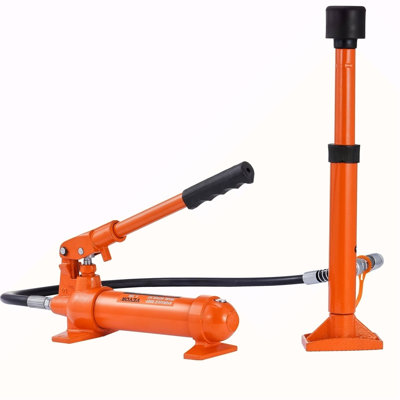 4 Ton/8800 LBS Porta Power, Portable Hydraulic Ram With 3.9 Ft/1.2 M Oil Hose, Auto Body Frame Repair Kit With Storage Case For Car Repair, Truck, Farm