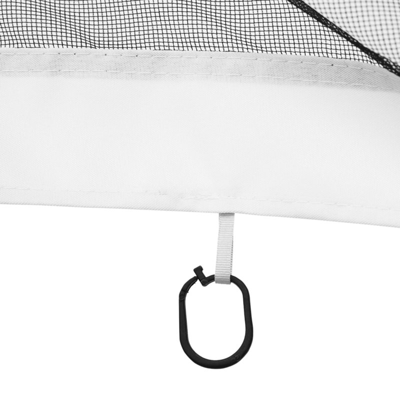 Remplacement du filet blanc de l'abri de jardin, 10 pi x 12 pi - Défendez et gardez la zone propre, installation sans effort sur le mur extérieur organisé, méthode d'installation simple
