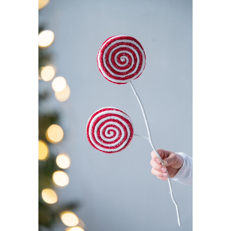Iced Lollipop Sprays - Set of 6 - White/Red