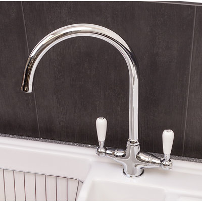 Double Handle Surface Mounted Monobloc Mixer Tap