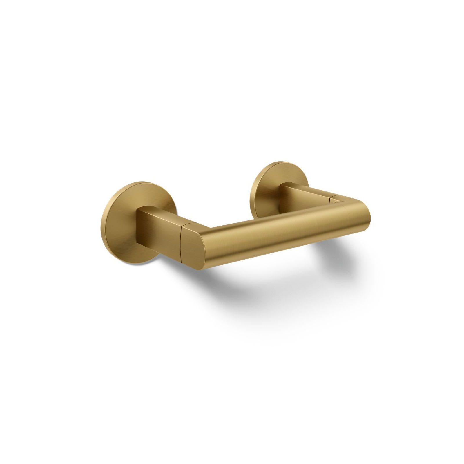 Components Pivoting Toilet Tissue Holder, Vibrant Brushed Moderne Brass