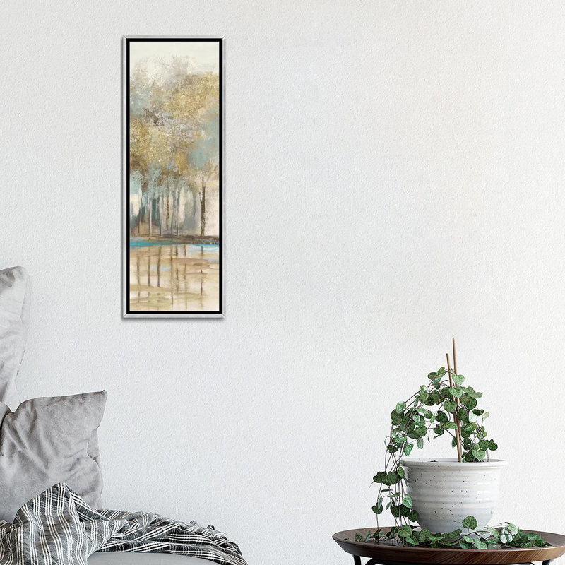 "Woodlot II" par Allison Pearce, reproduction d’art sur toile, H 36 po x l 12 po x P 1,5 po, Toile avec cadre argenté