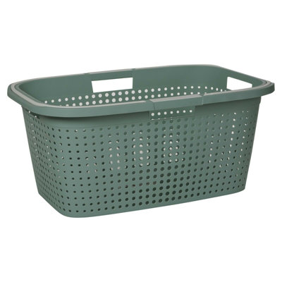 Plastic Laundry Basket with Handles