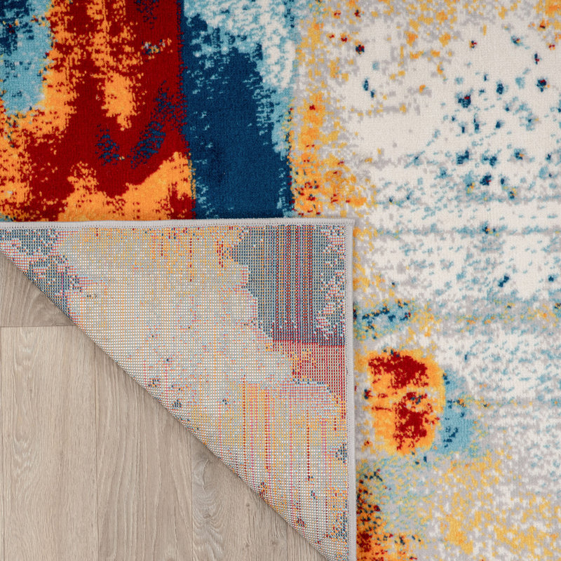 Tapis tissé à la machine Splash, Rectangle 9 pi x 12 pi