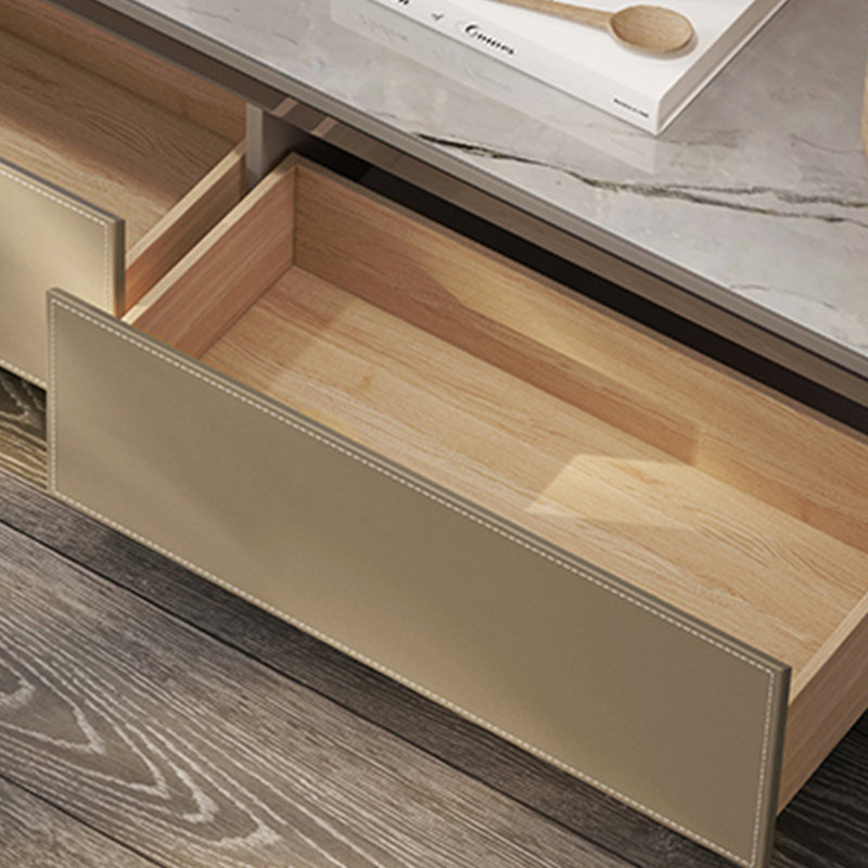 Table basse simple en cuir italien