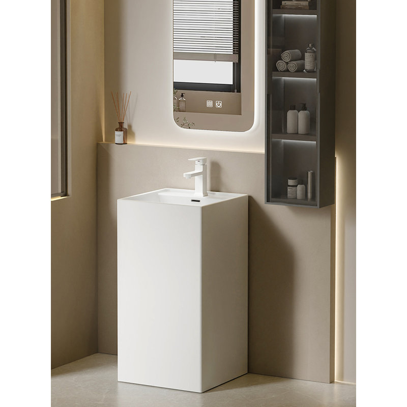 Meuble-lavabo à piédestal en céramique Modern