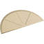 Demi-rond signature fronton en uréthane, brun clair apprêté-103268798-113221389-113057099