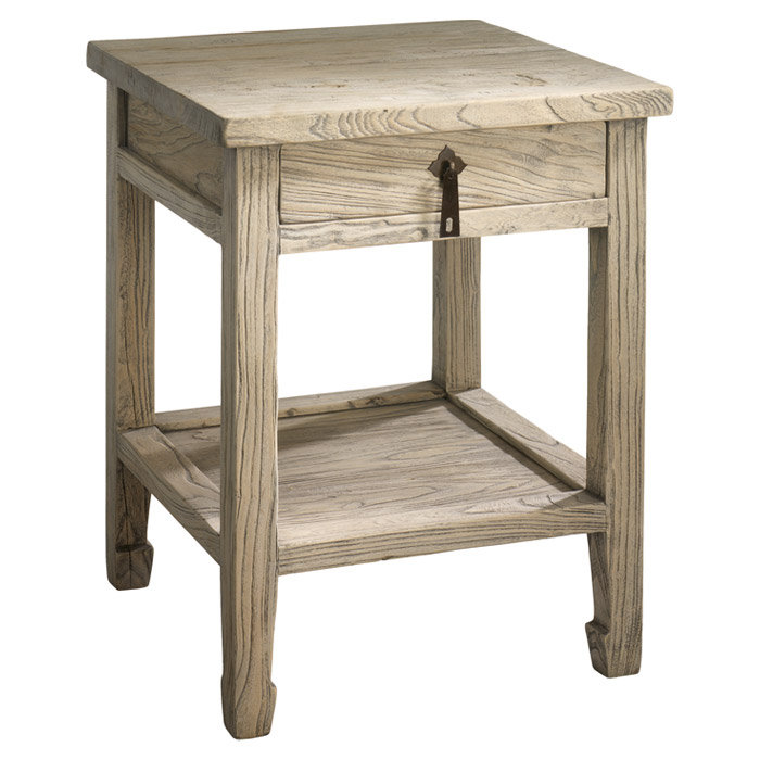 Jixi Solid Wood End Table