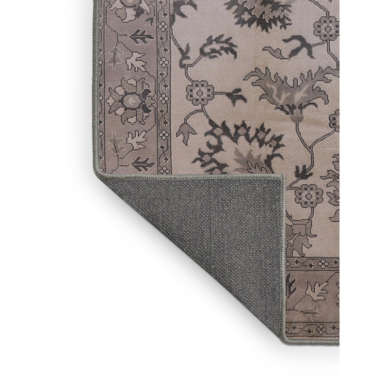 Tapis oriental gris / beige Datev, Rectangle 5 pi x 7 pi