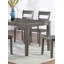 Chaise d'appoint de salle à manger 2 pièces