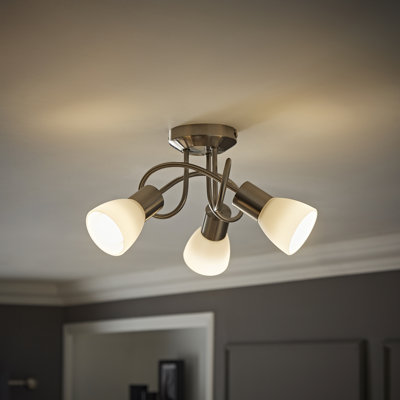 Leja Glass Semi Flush Mount