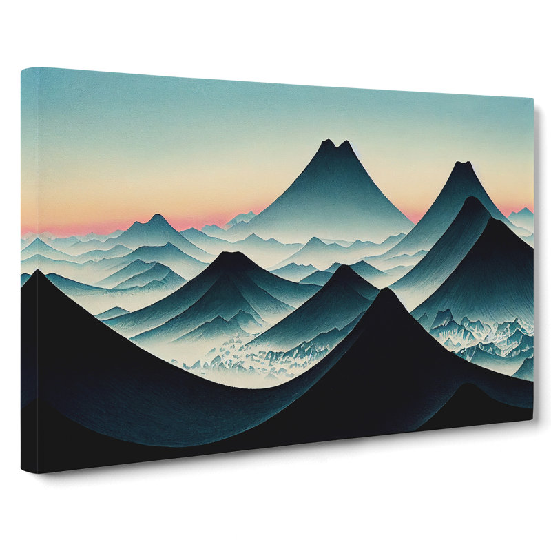 Japanese Mountain Sunrise Vol.3 - Wrapped Canvas, 50cm H x 76cm W x 3cm D
