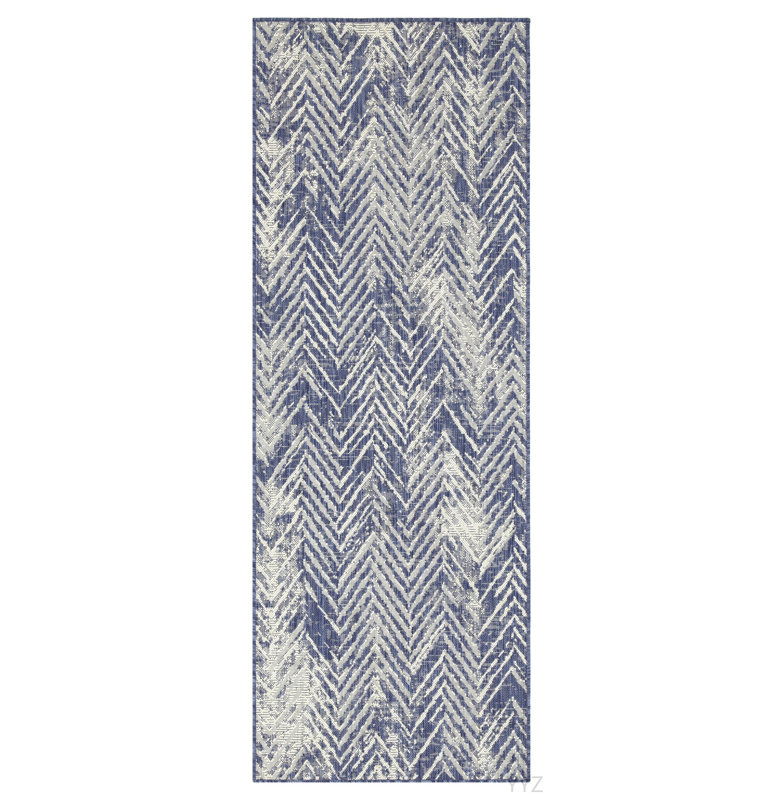 Sunshine GC_HAR2010 Blue 7 Ft. 10 In. X 10 Ft. 3 In. Indoor/Outdoor Area Rug, Rectangle 7'10" x 10'3"
